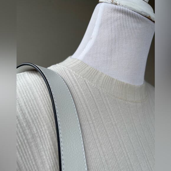 ☘️ Zara Ribbed Knit Long Sleeve Fit and Flare Mini Dress in Gray/ Stone col… - Picture 6 of 8